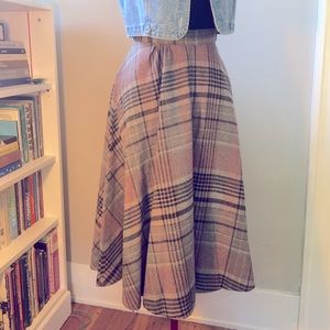 Vintage College Town wool blend skirt